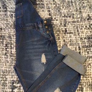Women’s Ripped Jeans Owerall